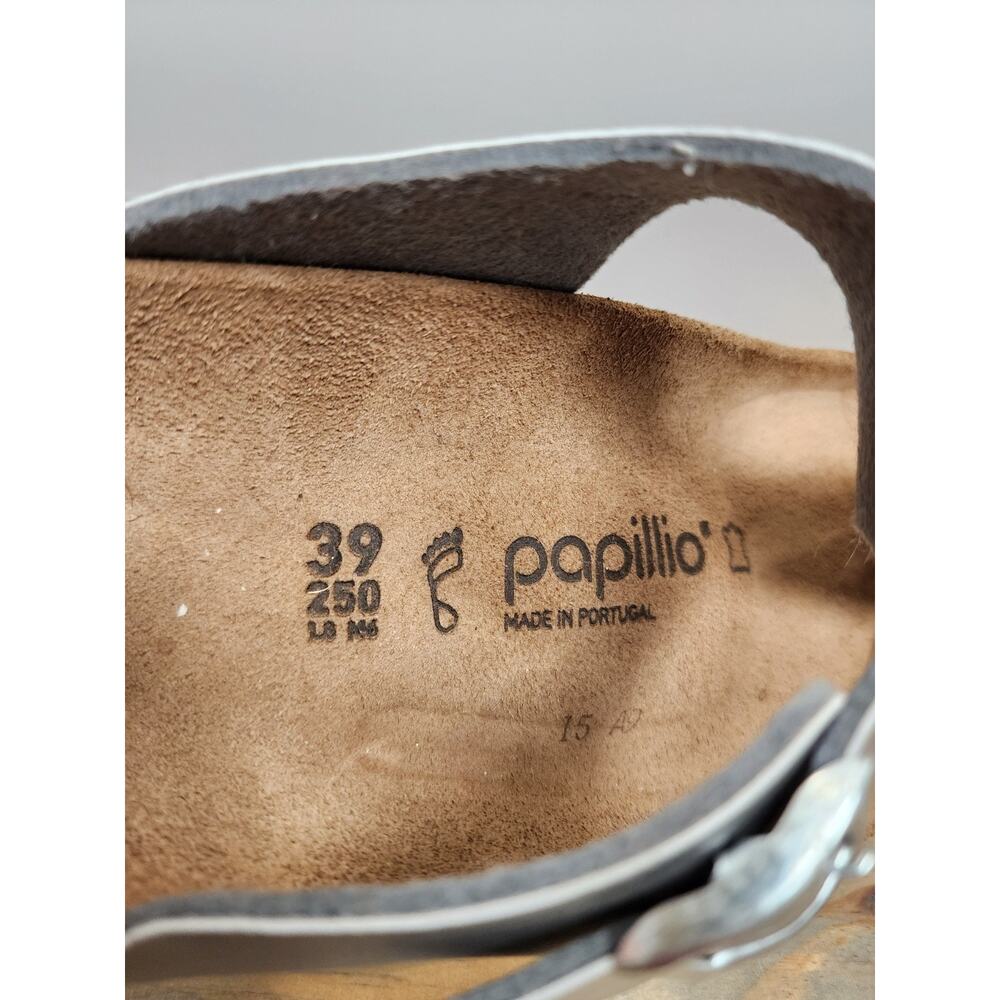 Birkenstock Papillio Gizeh Platform Sandals Silver Women's US 8 - Picture 5 of 6